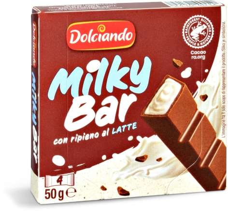 BARRETTA DI CIOCCOLATO AL LATTE CON RIPIENO AL LATTE