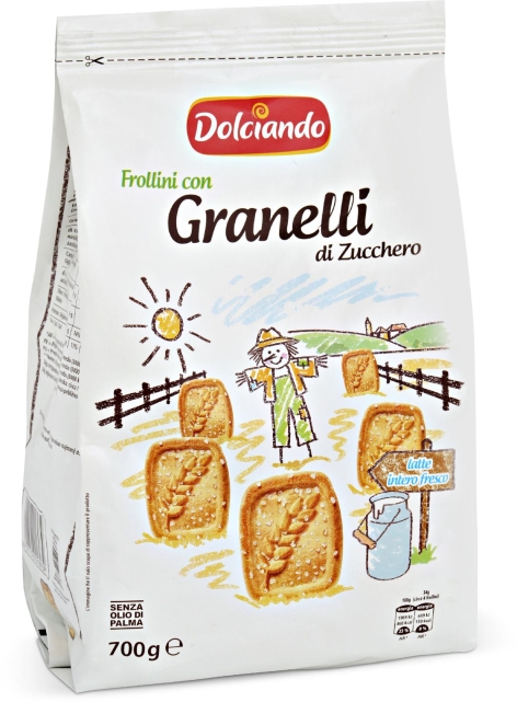 FROLLINI CON GRANELLI DI ZUCCHERO