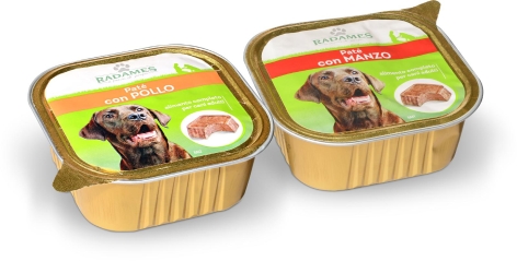 PATÉ CON POLLO/MANZO PER CANI