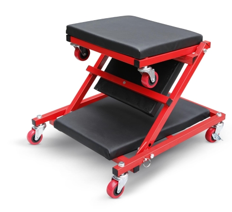 CARRELLO/SEDUTA DA LAVORO 2 IN 1