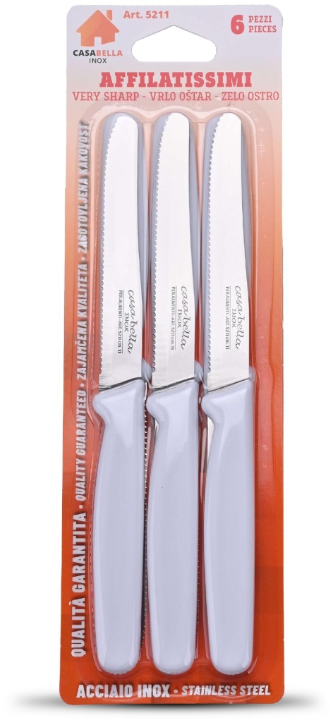 SET 6 COLTELLI DA TAVOLA INOX