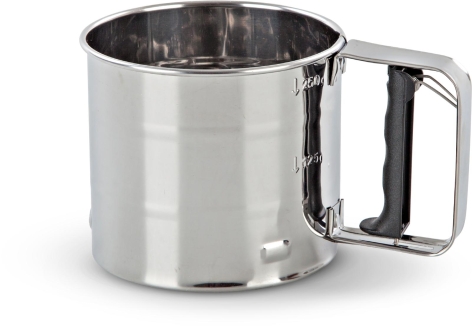 SETACCIO PER FARINA E ZUCCHERO IN ACCIAIO INOX