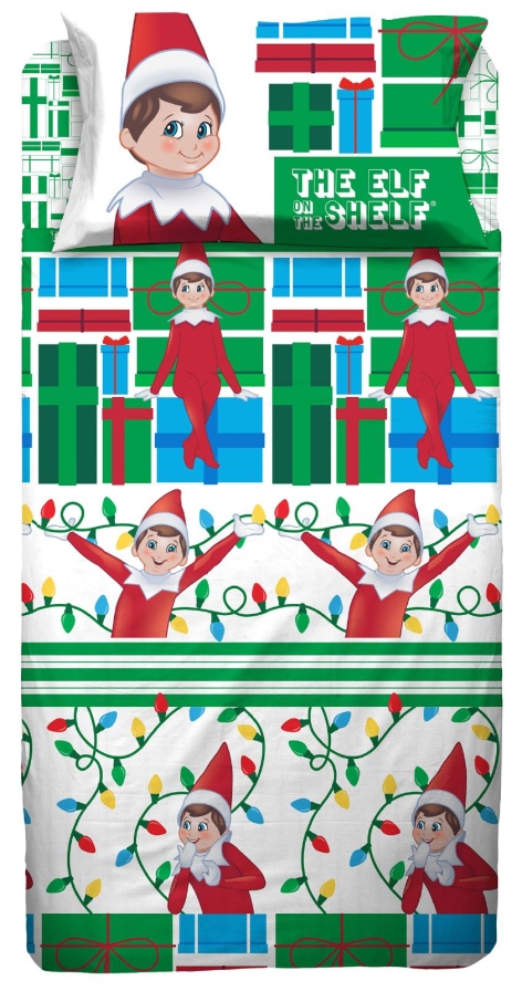COMPLETO LETTO/COPRIPIUMINO 'ELF ON THE SHELF' / 'GRINCH'