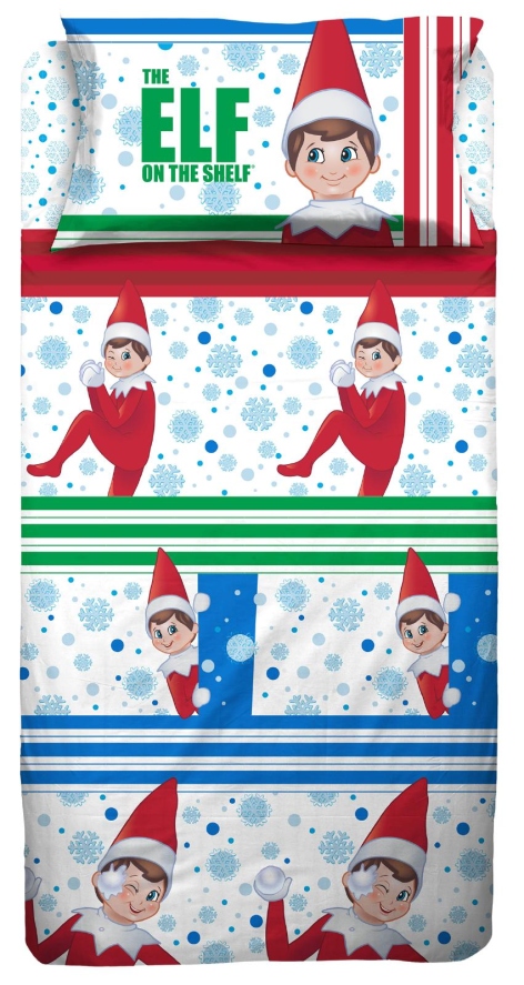 COMPLETO LETTO/COPRIPIUMINO 'ELF ON THE SHELF' / 'GRINCH'