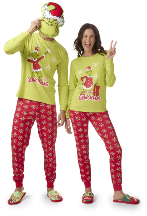 PIGIAMA ADULTO/BAMBINO 'GRINCH'/'SIMPSON'