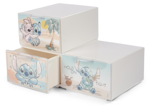 SET 3 MINI CASSETTI CONTENITORI 'QBOX'