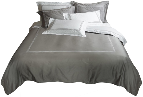 COMPLETO LETTO MATRIMONIALE 'PARAH' - GRIGIO