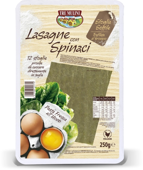 lasagne fresche con spinaci
