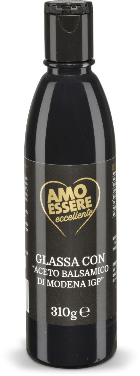 GLASSA CON "ACETO BALSAMICO DI MODENA IGP"