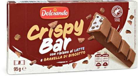 CRISPY BAR AL LATTE CON BISCOTTO