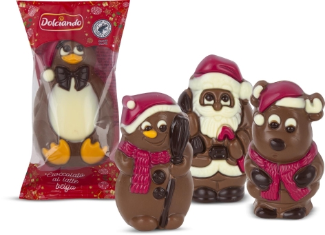 FIGURE DI NATALE AL CIOCCOLATO AL LATTE