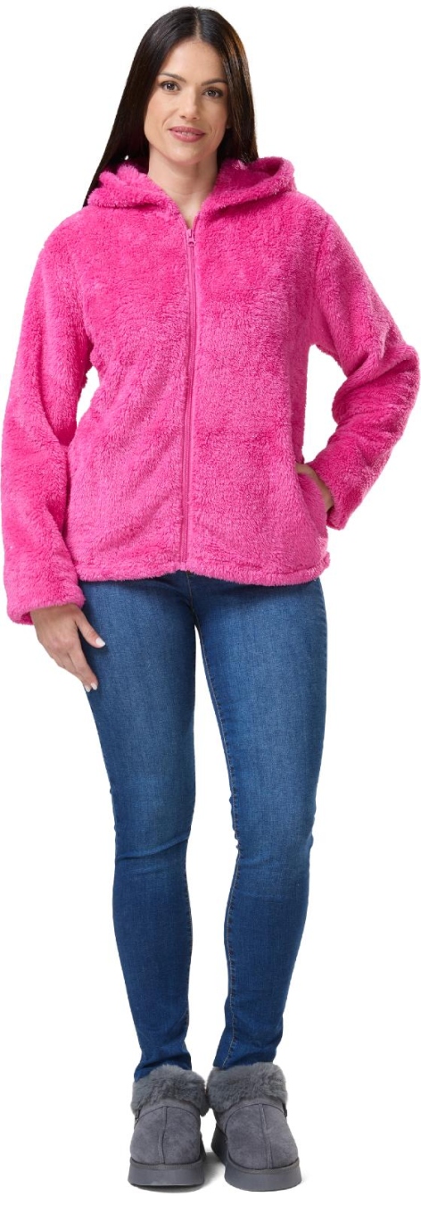 MAGLIA DONNA IN SOFT PILE CON CAPPUCCIO