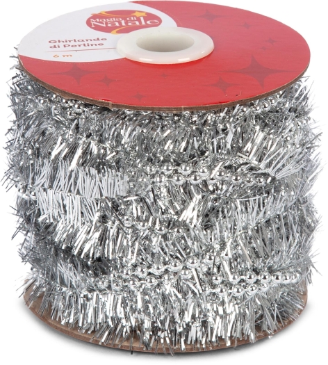 DECORI NATALIZI/
GHIRLANDA DI PERLINE