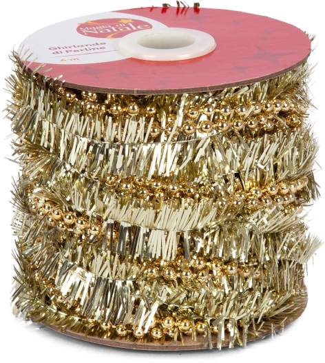 DECORI NATALIZI/
GHIRLANDA DI PERLINE