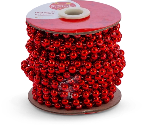 DECORI NATALIZI/
GHIRLANDA DI PERLINE