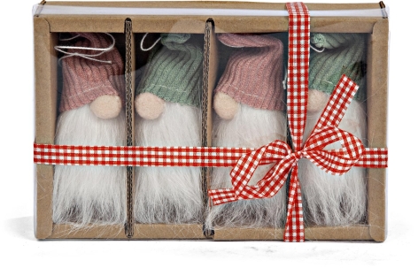 DECORI IN TESSUTO 9 CM / DECORI IN LEGNO 12 PEZZI