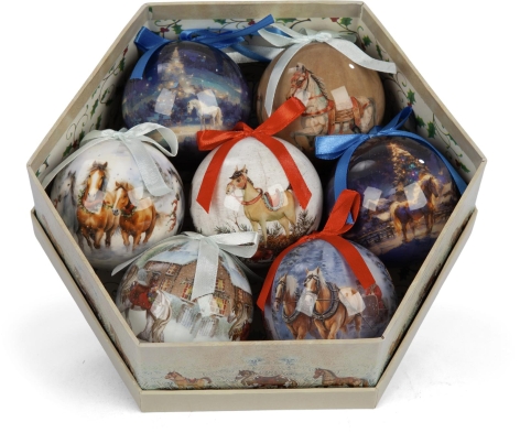 SET 7 PALLINE DI NATALE