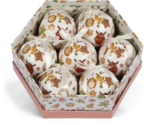 SET 7 PALLINE DI NATALE