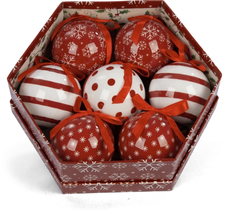 SET 7 PALLINE DI NATALE