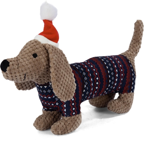 GIOCATTOLO IN PELUCHE NATALIZIO PER CANI