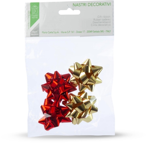 BIGLIETTI AUGURALI / SET 2 MINIBIGLIETTI / SET 8 CHIUDIPACCO / OVINE GIGANTI METAL / 4 STELLE METAL / 3 STELLE METAL