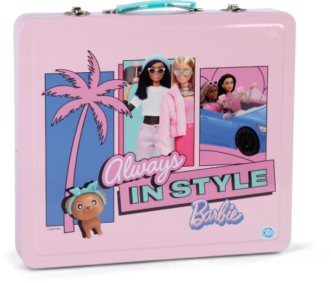 VALIGETTA IN LATTA BARBIE/HOT WHEELS