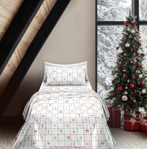 COMPLETO LETTO SINGOLO "CANDY CANE"
