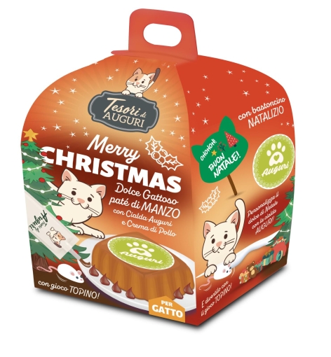 PANETTONE - MERRY CHRISTMAS GATTO GR102 TDA