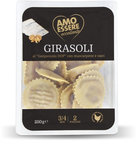 GIRASOLI AL GORGONZOLA DOP CON MASCARPONE E NOCI