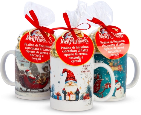 TAZZE NATALE CON PRALINE