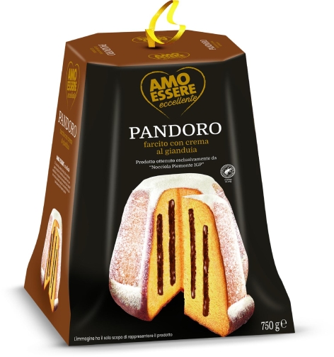 PANDORO FARCITO CON CREMA AL GIANDUIA