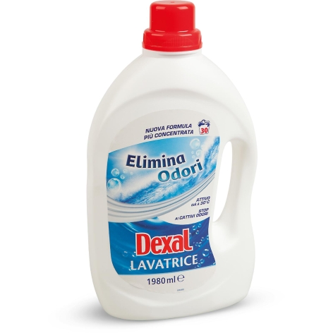 DETERSIVO LAVATRICE ELIMINA ODORI, 
30 LAVAGGI