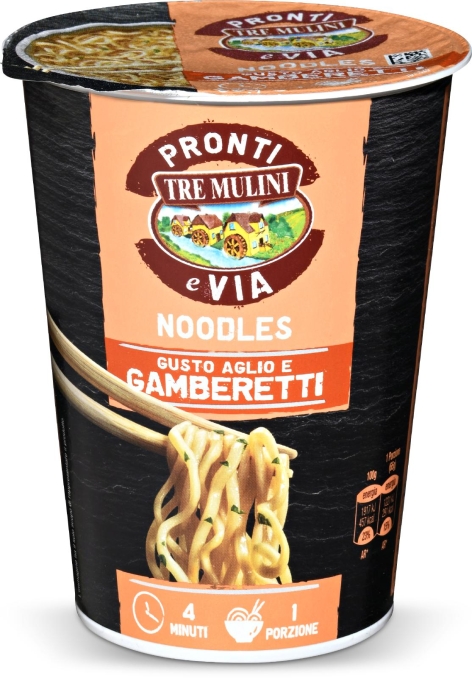 NOODLES GUSTO AGLIO E GAMBERETTI
