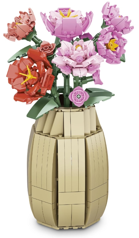 FIORI CON VASO 'CUBIX'