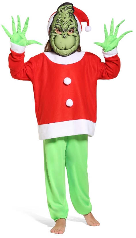 COSTUME GRINCH ADULTO/BAMBINO