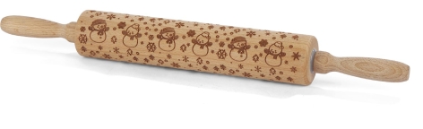 MATTARELLO IN LEGNO CON DECORAZIONI NATALIZIE