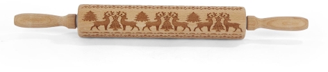 MATTARELLO IN LEGNO CON DECORAZIONI NATALIZIE