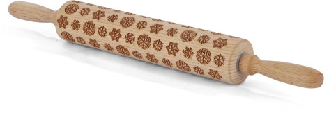 MATTARELLO IN LEGNO CON DECORAZIONI NATALIZIE