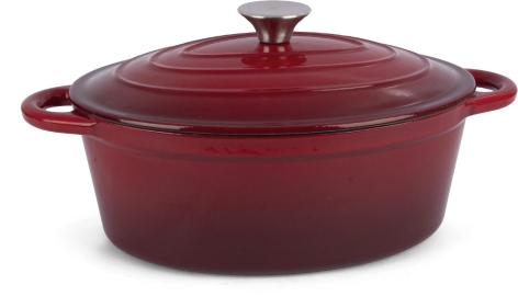 CASSERUOLA OVALE CON COPERCHIO 3,9 L