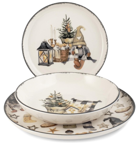 SERVIZIO 18 PIATTI 'COUNTRY WINTER'