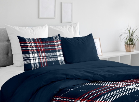 COMPLETO LETTO/PARURE COPRIPIUMINO IN FLANELLA MATRIMONIALE