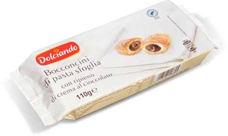 BOCCONCINI DI SFOGLIA CON CIOCCOLATO