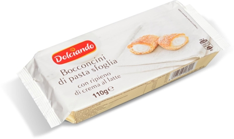 BOCCONCINI DI SFOGLIA CON CREMA AL LATTE