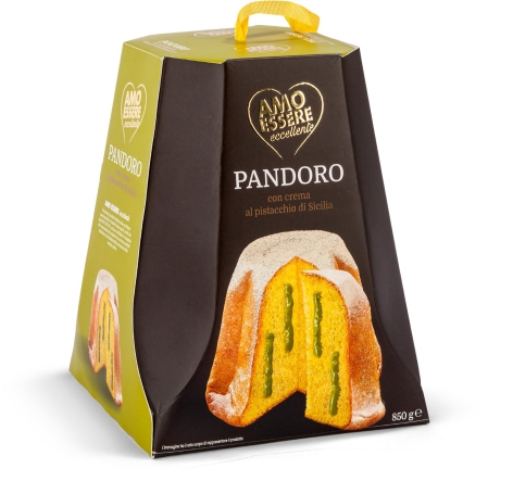 PANDORO CON CREMA AL PISTACCHIO DI SICILIA