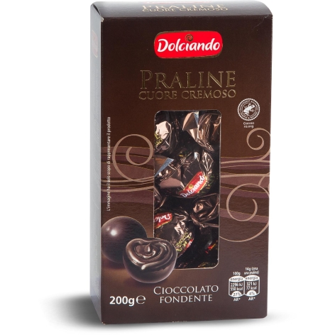 PRALINE FONDENTI CUORE CREMOSO
