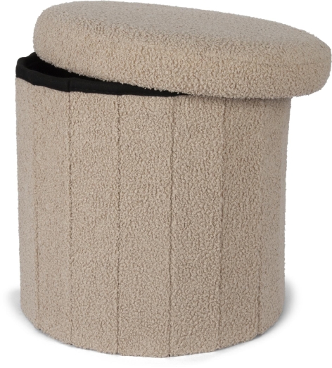 POUF CONTENITORE PIEGHEVOLE ROTONDO