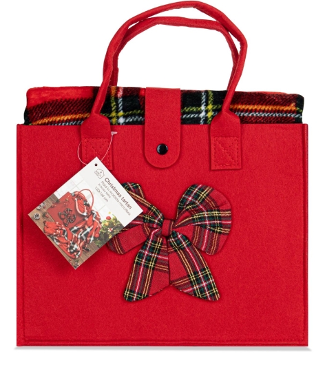 Plaid con borsa 
"Christmas Tartan"